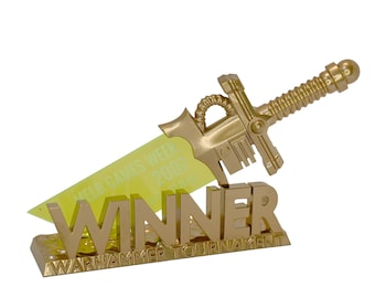 Reward cup for winning the board game Winner Best army, 3D printed model