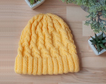 Bonnet pour enfants tricoté à la main, fabriqué à la main, bonnet pour enfants, 100% acrylique