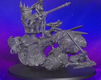 Throne on a cannon/ Master with Girls, model-construction, 3D printed model