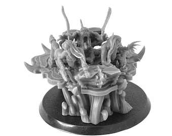 Terrible scribe with two slave girls, printed 3D model