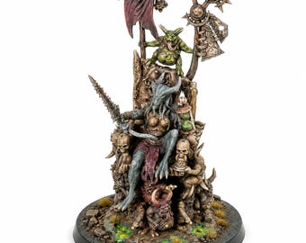 Epidemia – Plague Queen on the Throne | Painted Fantasy Miniature