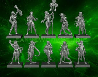 Zombies girls, 3D printed model