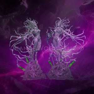 Conjunto de 2 modelos. Chica Trascendente, modelo impreso en 3D.