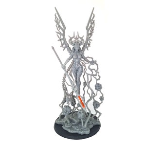 VOID DRAGON GIRL Extra spear, printed 3D model Gray energy