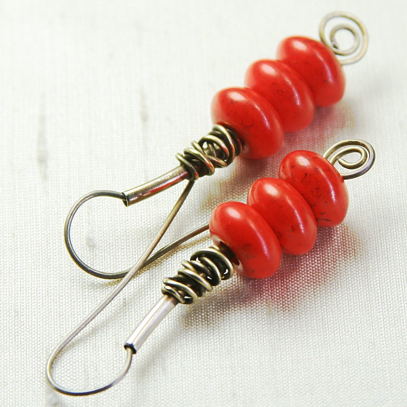 Titanium Tangle Triplet Earrings
