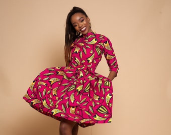 pink ankara styles