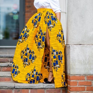 Camila Ankara Gathered Maxi skirt, African print skirt for women, Ankara skirt, skirt, print skirt, African skirt