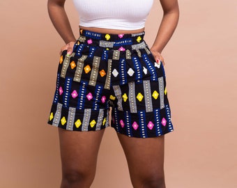 Tanya Ankara shorts, shorts, african print shorts, african print