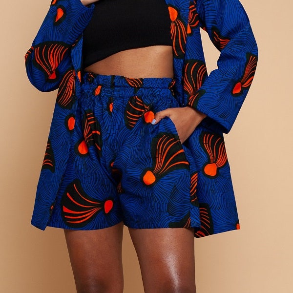 Tope Ankara shorts, shorts, african print shorts, african print, ankara knickers, high waist short, african print high waist shorts