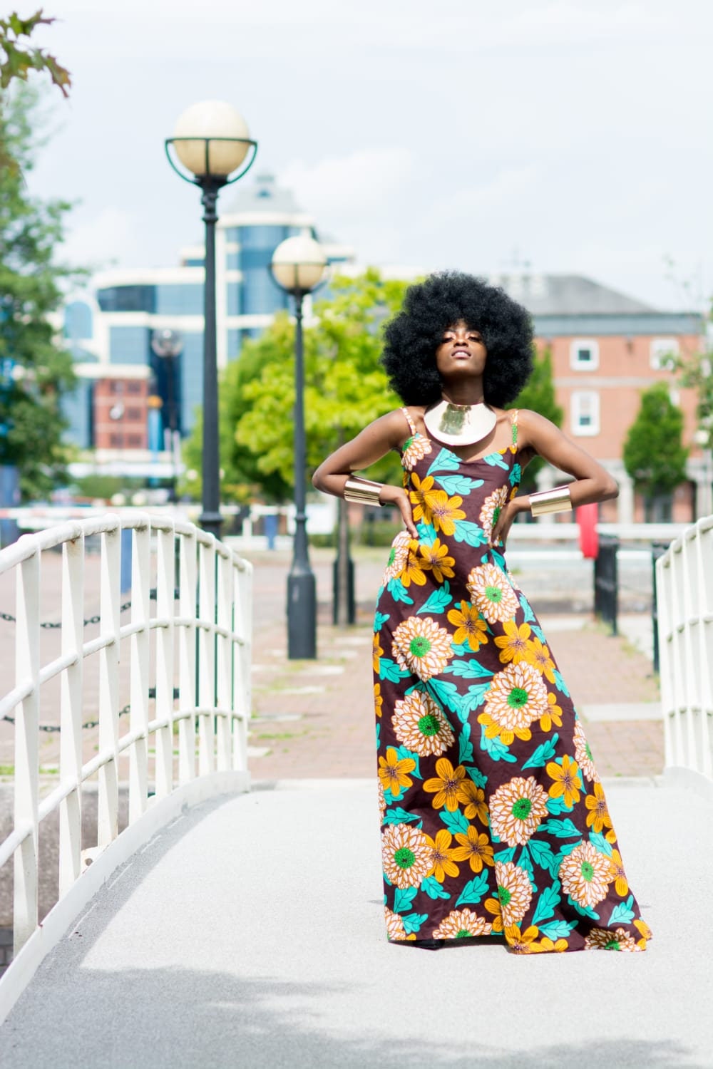 Image of Ankara Spag Maxi Dress, Print Gathered African Ankara Maxi, Clothing