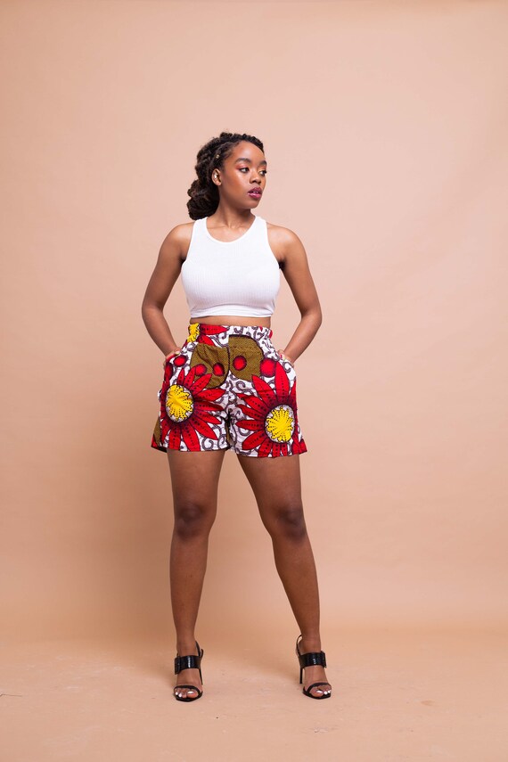 african print shorts designs
