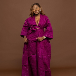 Gracie Ankara kimono, kimono, long ankara kimono, african print kimono, african print long kimono