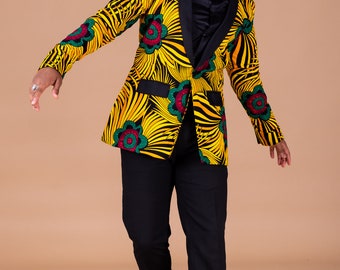 Tunde Ankara jacket for Men, men's blazer , men's fashion , african men print