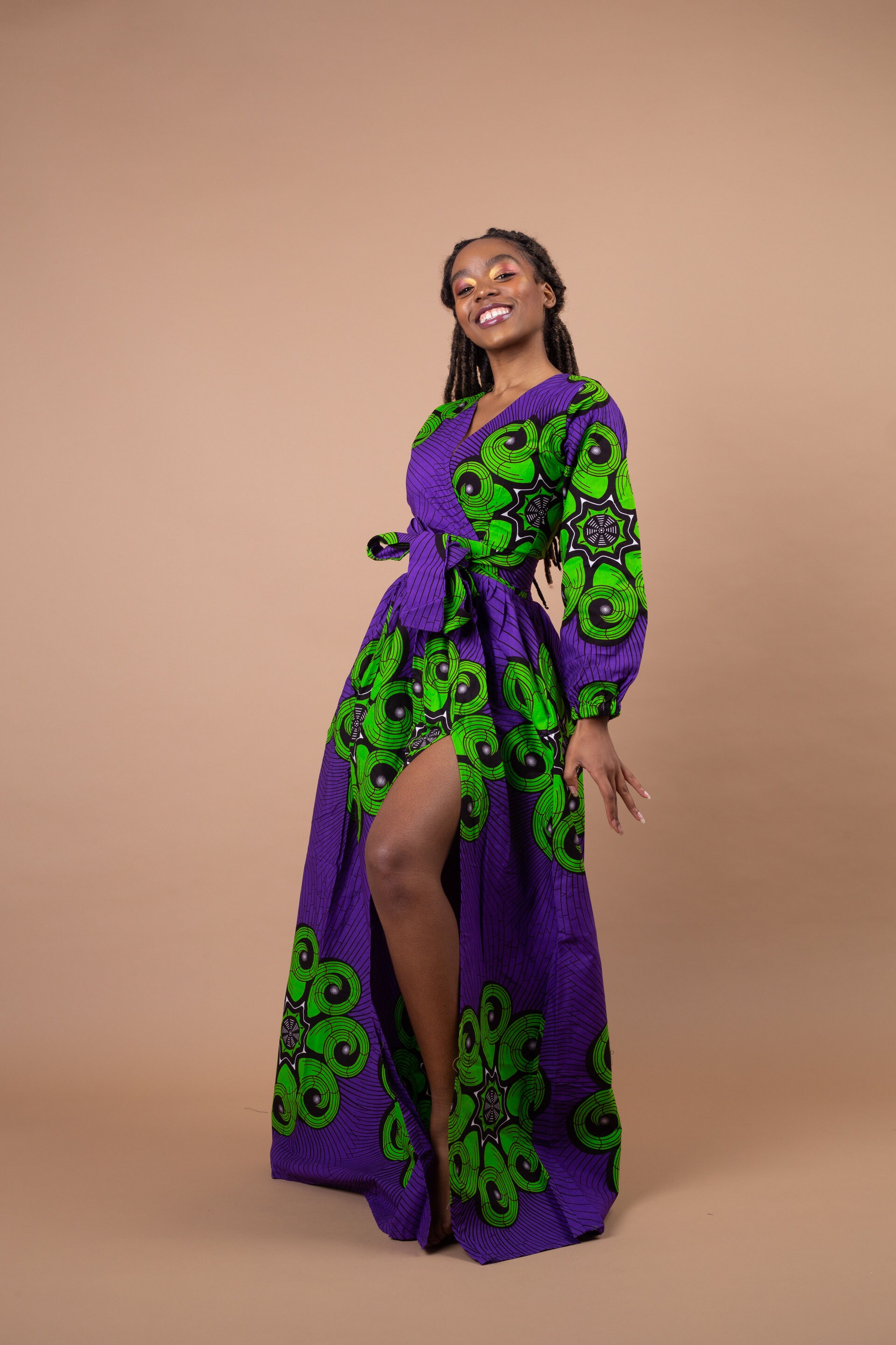 Green purple dress cheap