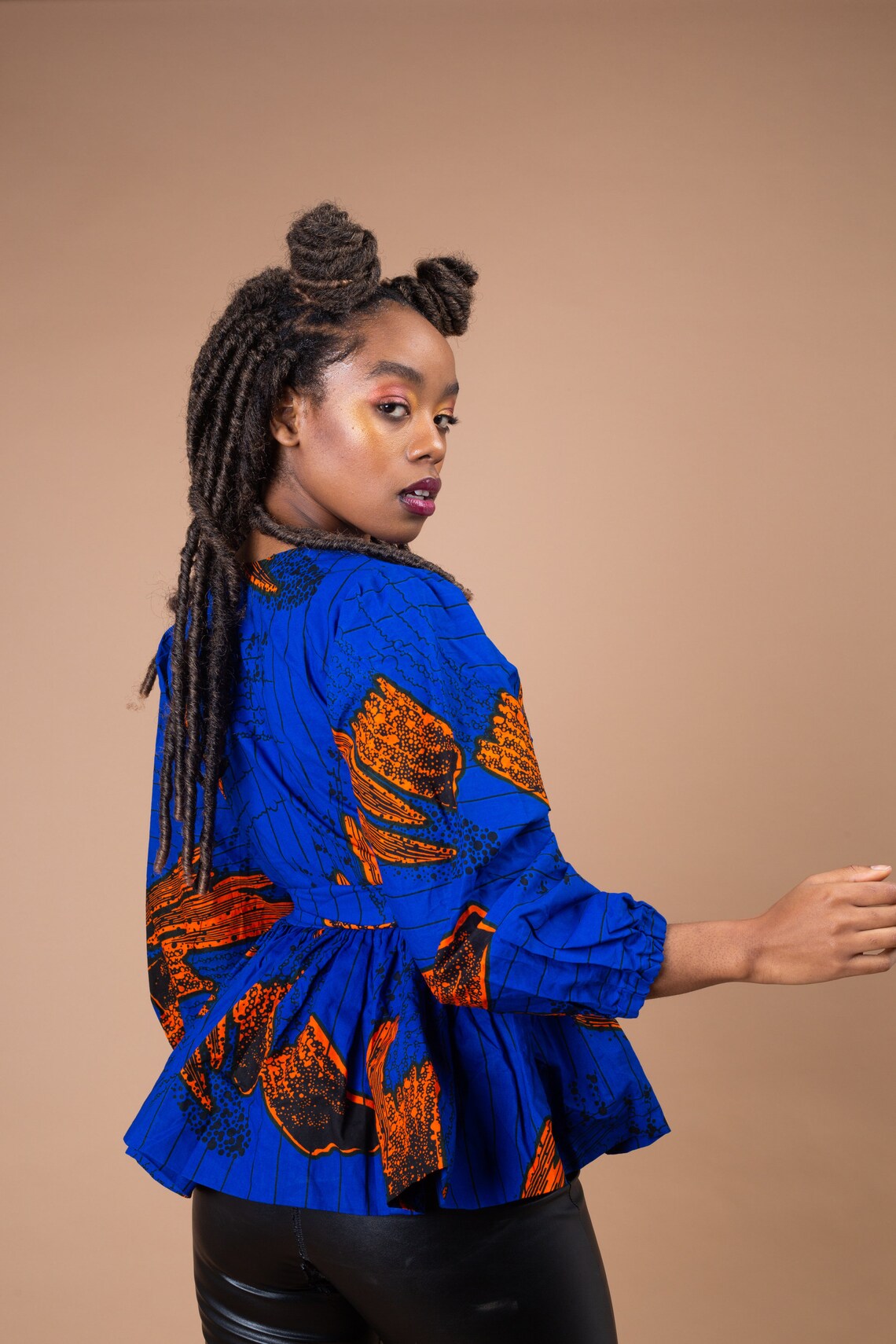 Magdalene Ankara Peplum Top African Print Top Peplum Top Etsy