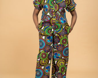 Allie Ankara trouser, trouser, long ankara trouser, african print dress, african print trouser