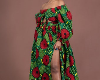 Aniedi Ankara Maxi skirt, African print skirt for women, Ankara skirt, skirt, print skirt, African skirt