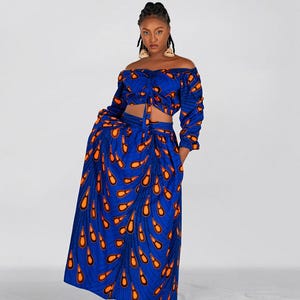 Chinwe Ankara crop top, Off shoulder crop top, african print crop top, crop top, top, blouse,