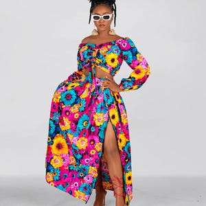 Camsyi Ankara crop top, Off shoulder crop top, african print crop top, crop top, top, blouse,