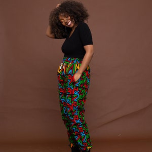 Anika Ankara trouser, trouser, long ankara trouser, african print dress, african print trouser image 2