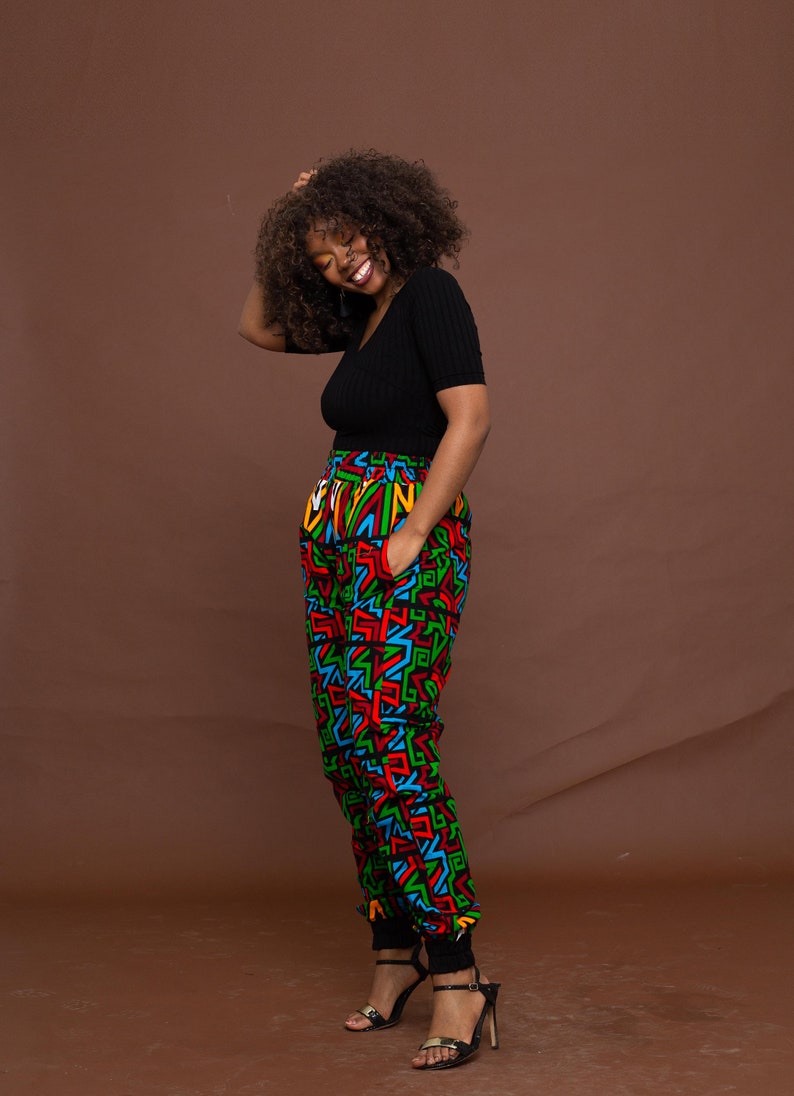 Anika Ankara trouser, trouser, long ankara trouser, african print dress, african print trouser image 2