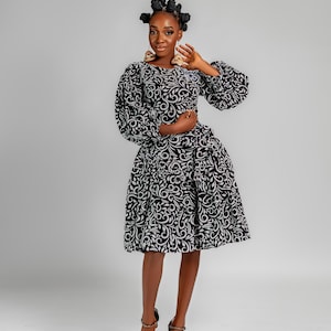Rosie Ankara Minikleid, Printkleid, afrikanisches Printkleid, Ankara-Kleid, Midikleid, Midi, Kleid, afrikanische Kleidung