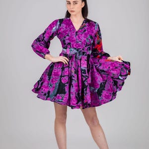 Odelia Ankara Minikleid, Printkleid, afrikanisches Printkleid, Ankara-Kleid, Midikleid, Midi, Kleid, afrikanische Kleidung