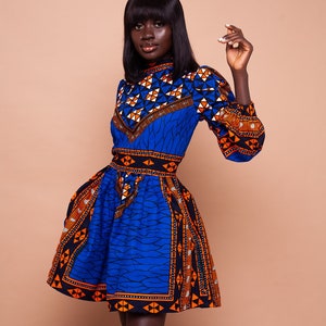 Anny Ankara midi dress, print dress, African dresses, african print dress, ankara dress, midi dress, midi, dress, african clothing