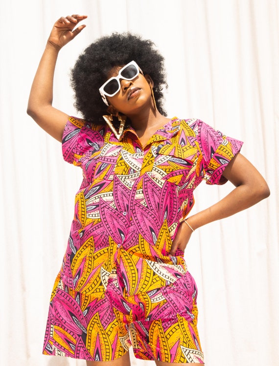 Berry Ankara Shorts, Shorts, African Print Shorts, African Print
