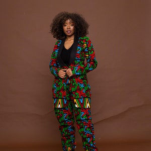 Anika Ankara trouser, trouser, long ankara trouser, african print dress, african print trouser image 4
