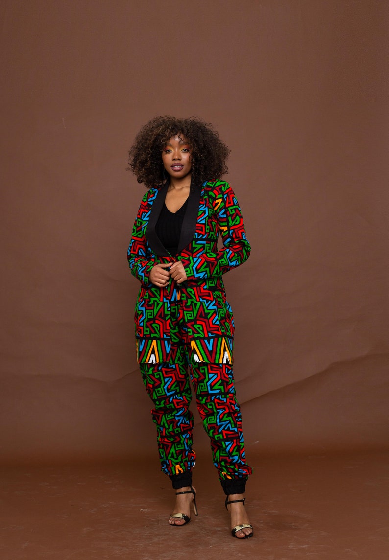 Anika Ankara trouser, trouser, long ankara trouser, african print dress, african print trouser image 4