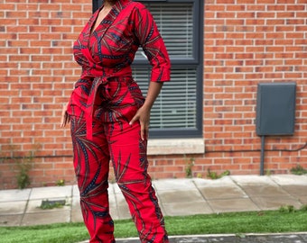 Alda  Ankara Jumpsuit, Jumpsuit, African print, ankara clothing,