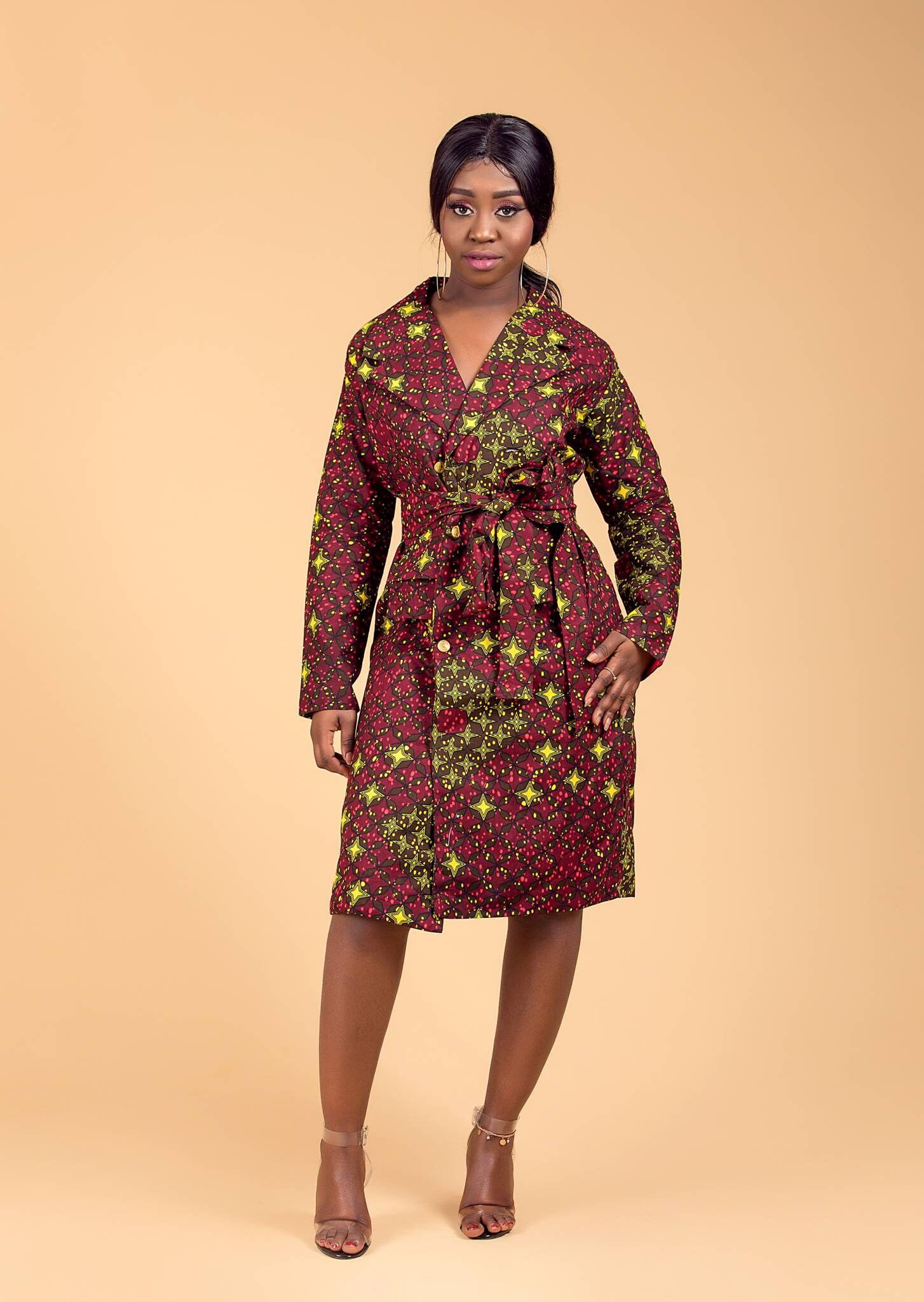 Image of Ankara Jacket, Print Jacket Dress, African Blazer, Coat