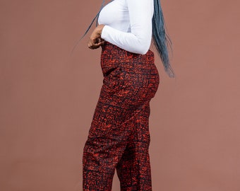 Aretha Ankara trouser, trouser, long ankara trouser, african print trouser