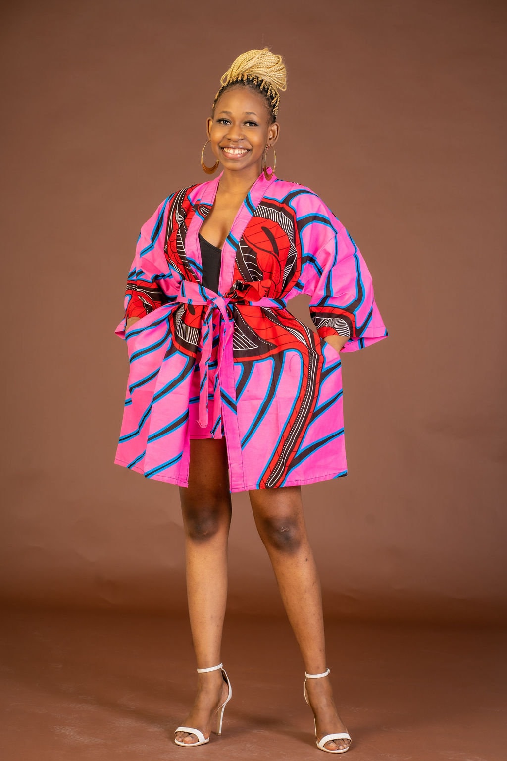 Midi length best sale kimono