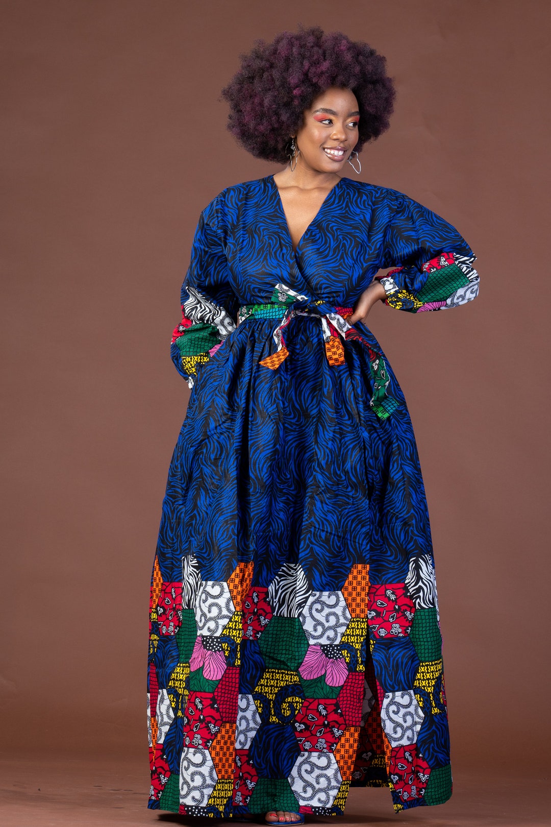 Abas Ankara Maxi Dress, Special Occasion Dress, African Dress, African Print Dress, Ankara Dress