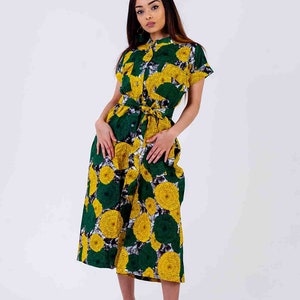 Kalisa Culotte  Jumpsuit, Jumpsuit, African print, ankara clothing,