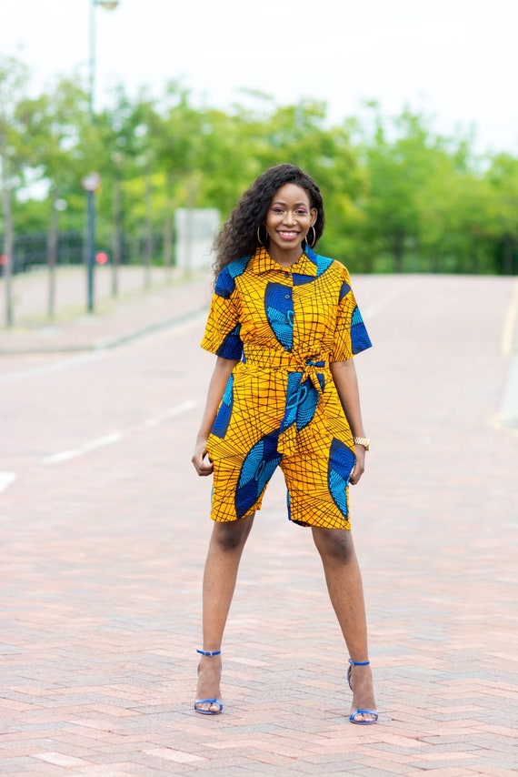 ankara peplum jumpsuit