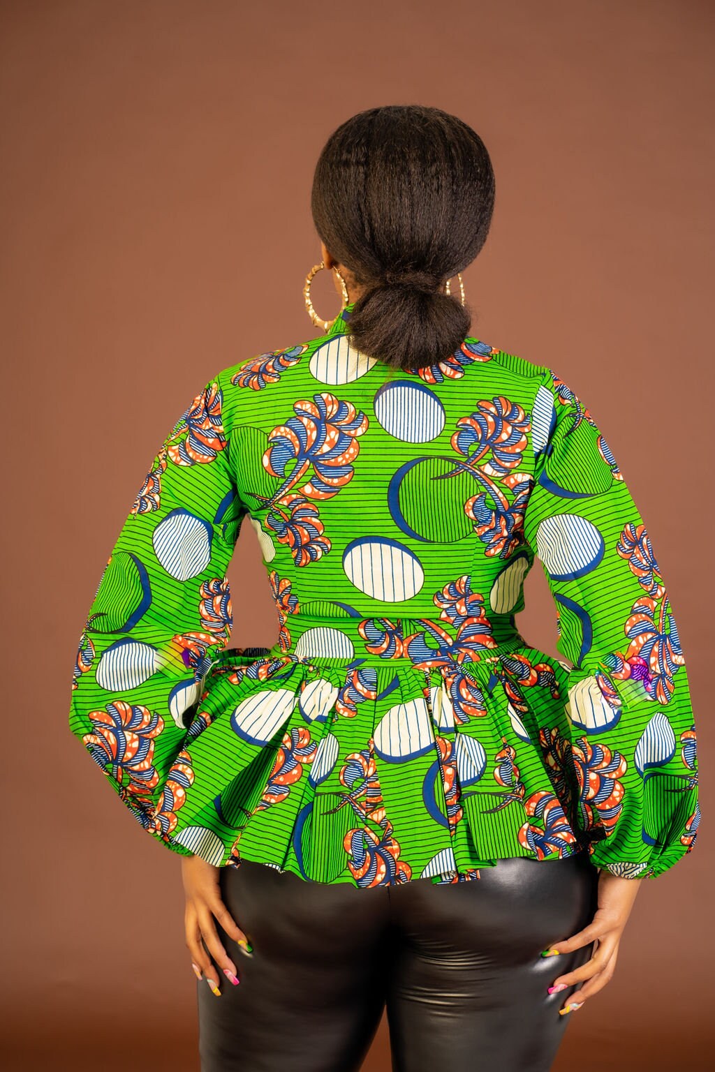 Miracle Ankara Peplum Top African Print Top Peplum Top Etsy UK