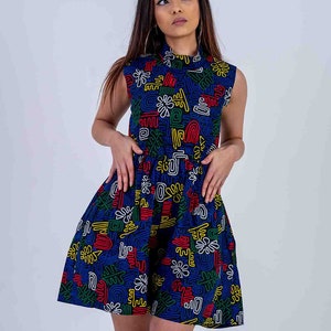 Rose Ankara Playsuit, Jumpsuit, African print, ankara clothing, image 2