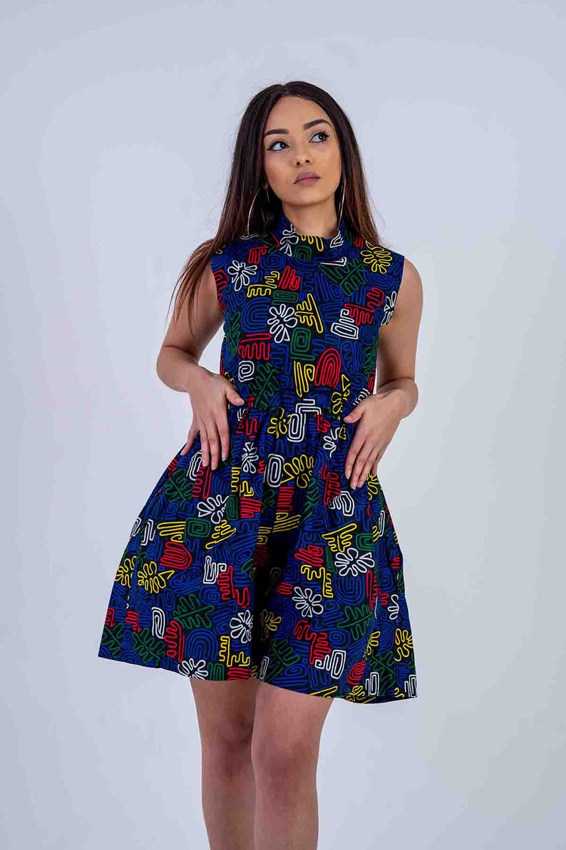 Rose Ankara Playsuit, Jumpsuit, African print, ankara clothing, image 2