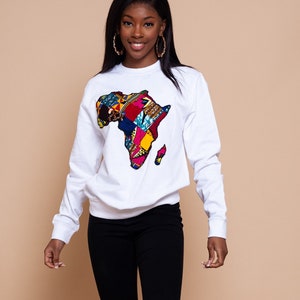 African map sweatshirt , sweatshirt, sweatshirt, african map, sweatshirt, map, african clothing image 3