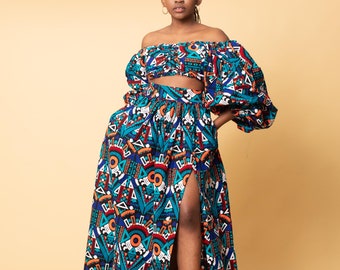 Annie Ankara Maxi skirt, African print skirt for women, Ankara skirt, skirt, print skirt, African skirt
