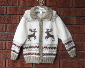 Hand Knit Child's Rustic Sweater- 2-4 years