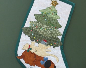 Not A Creature Was Stirring ... not even a mouse Stocking