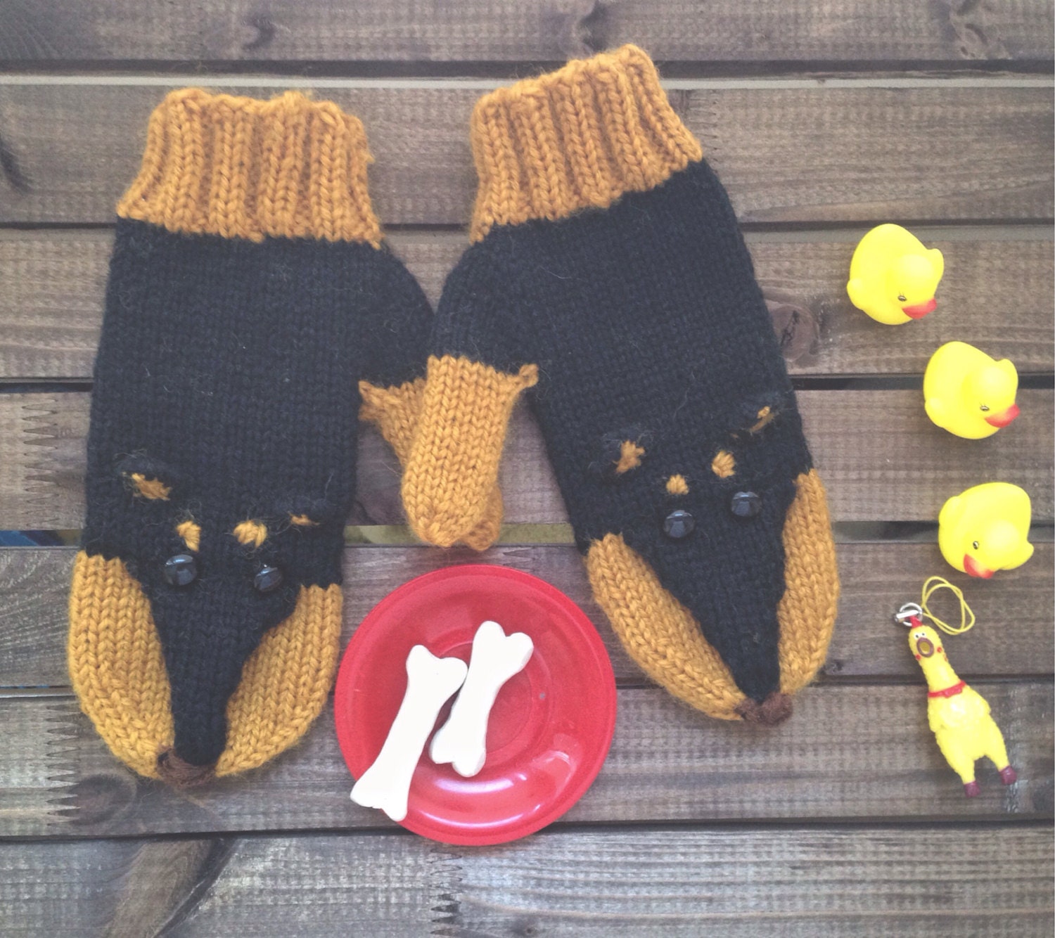 Winter Dogs Mittens PDF Knitting Pattern Dog Gloves Etsy