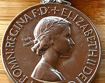 British Royal Observer Corps Original Medal And Ribbon Awarded To W. E. Stokes