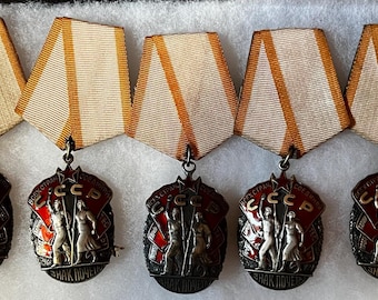 U.S.S.R. Order Of Labor Original Medal & Ribbon