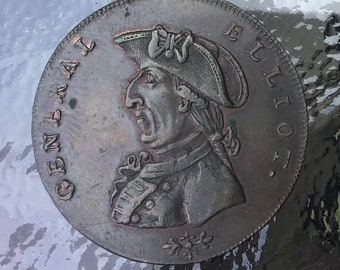 England 1792 1/2 Penny - Payable At Henry Biggs More Street - Warwickshire Birmingham/Message For Shipping Outside The U.S.