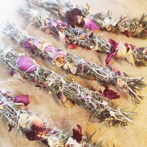 Native British Smudge Stick - Rosemary, Lavender and Rose